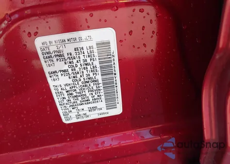 2011 Nissan Rogue Sv from USA, damaged, VIN JN8AS5MV4BW292614